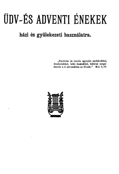 Üdv és Adventi Énekek